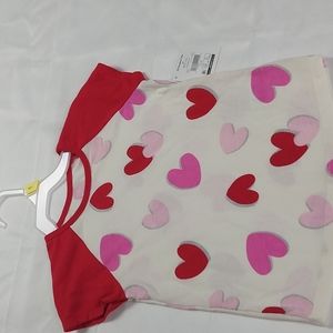 New  Baby Girls  Heart Raglan tee